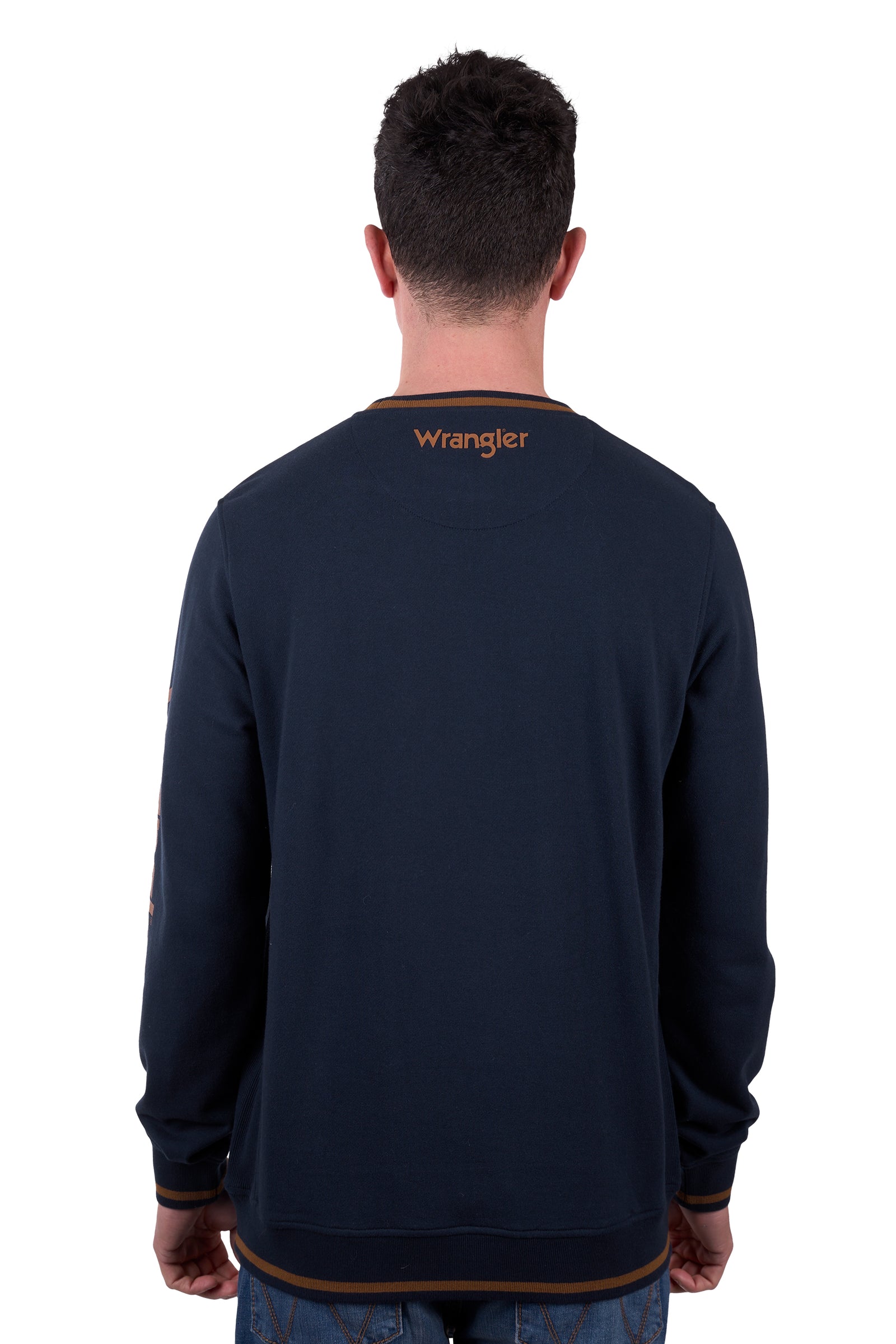 Wrangler Mens Top | Dion Crew Neck | Navy