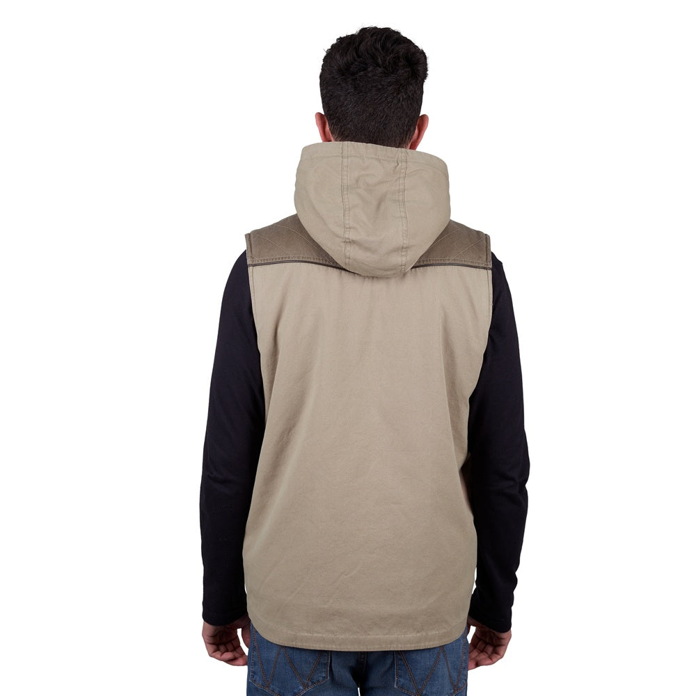 Wrangler Mens Vest | Cain | Stone