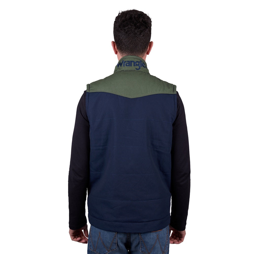 Wrangler Mens Vest | Andrew | Navy / Cypress