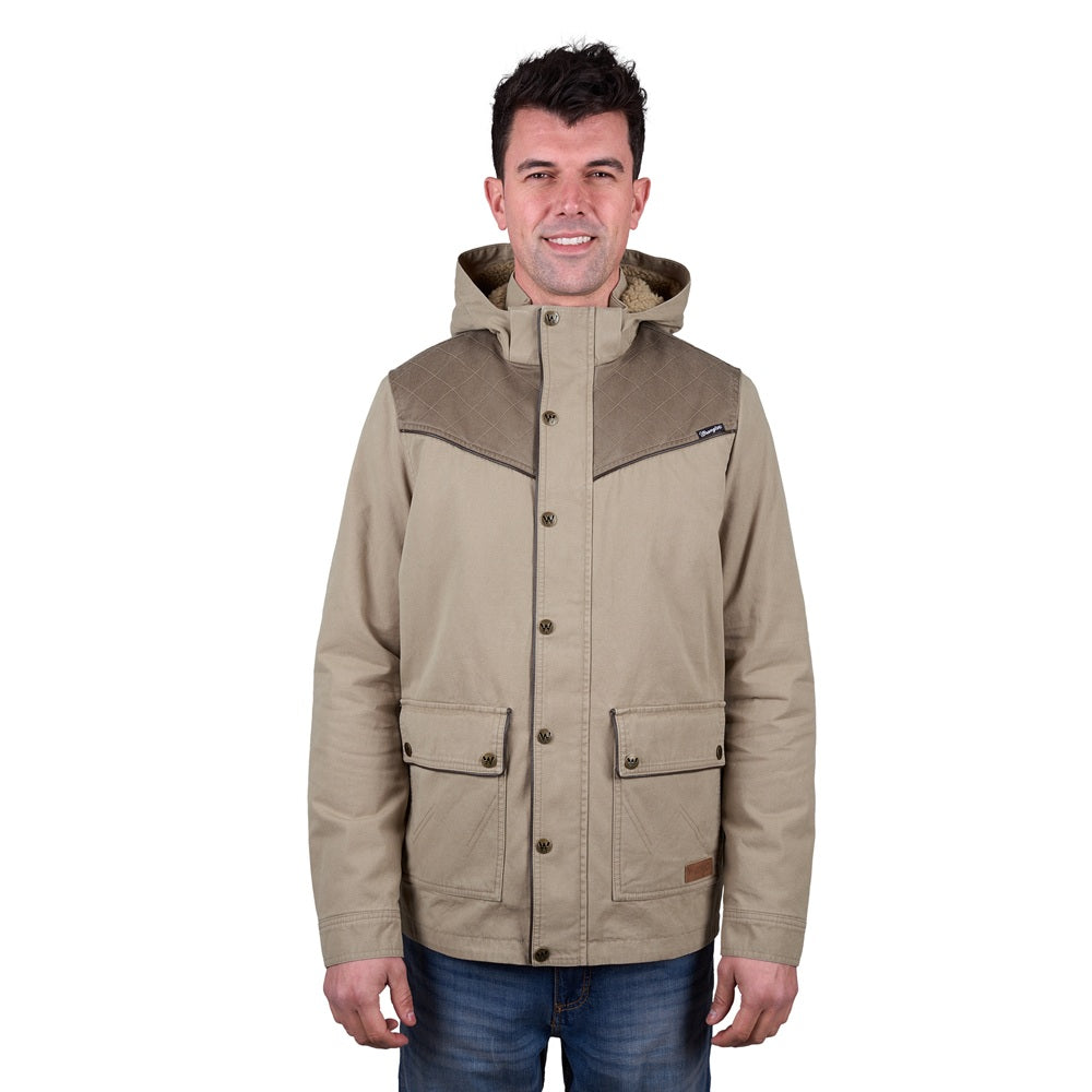 Wrangler Mens Jacket | Cain | Stone