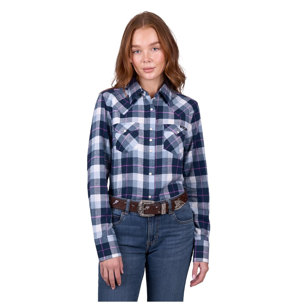 Wrangler Womens Shirt | Lorna | Navy Check