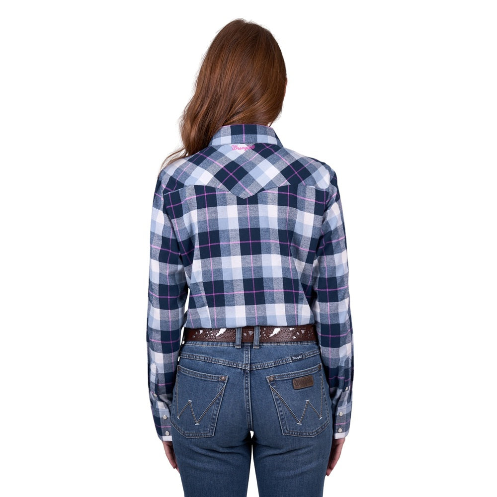 Wrangler Womens Shirt | Lorna | Navy Check