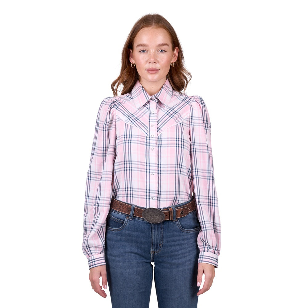 Wrangler Womens Shirt | Phoebe | Pink Check
