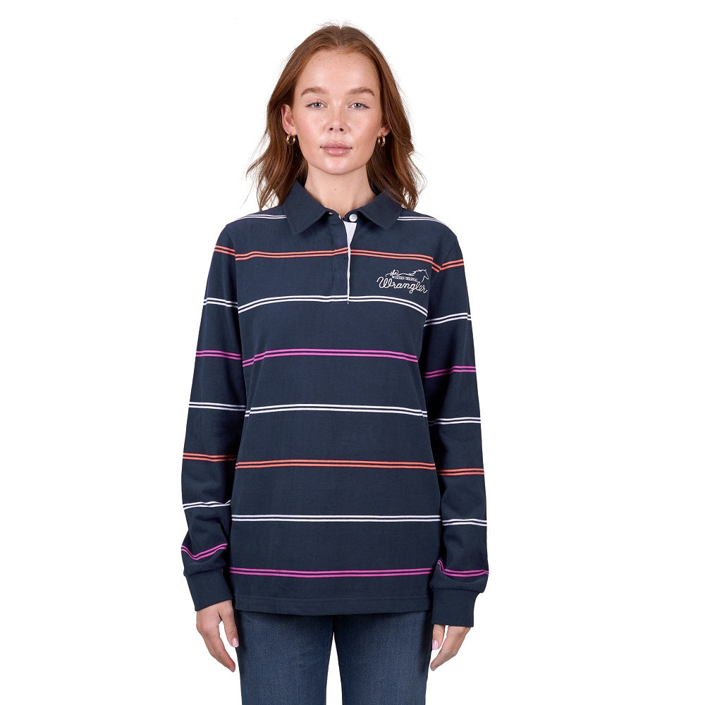 Wrangler Womens Rugby | Faith | Navy / Multi
