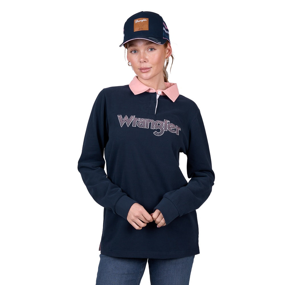 Wrangler Womens Rugby | Helga | Navy