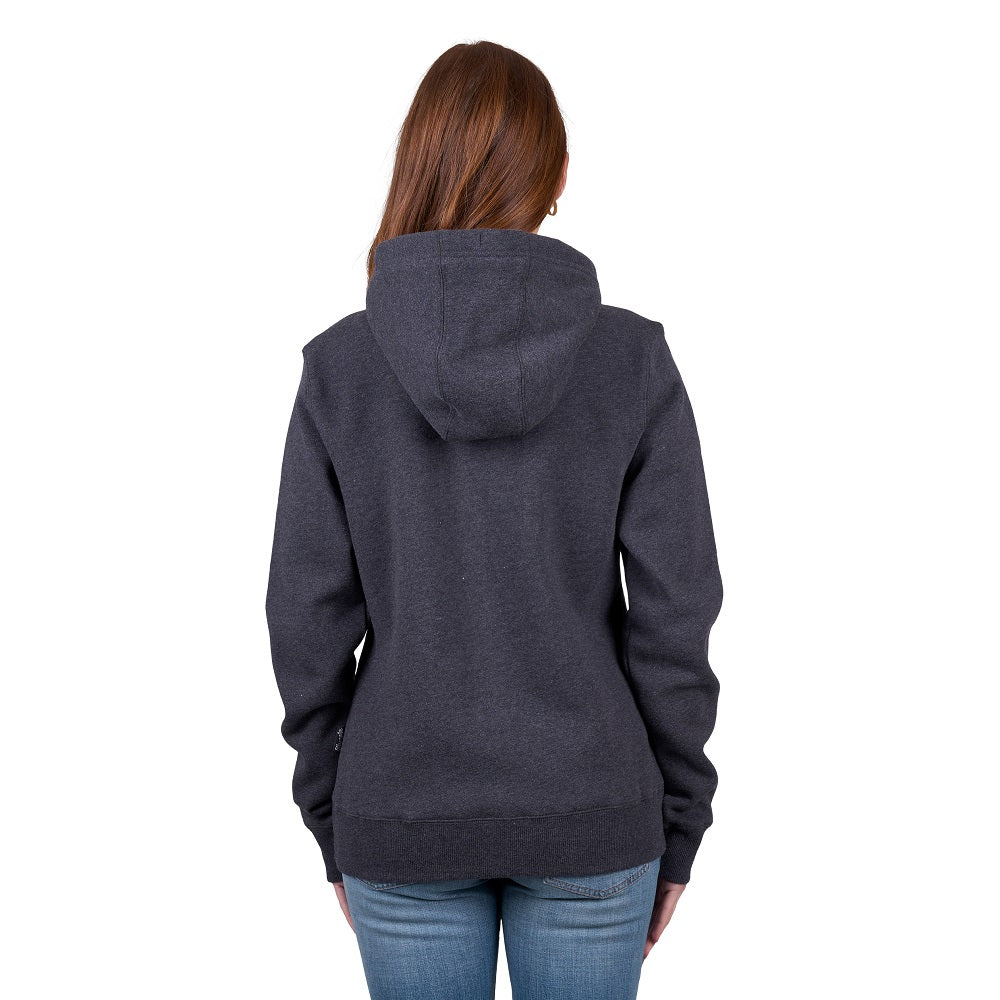 Wrangler Womens Zip Up Hoodie | Lola | Charcole Marle
