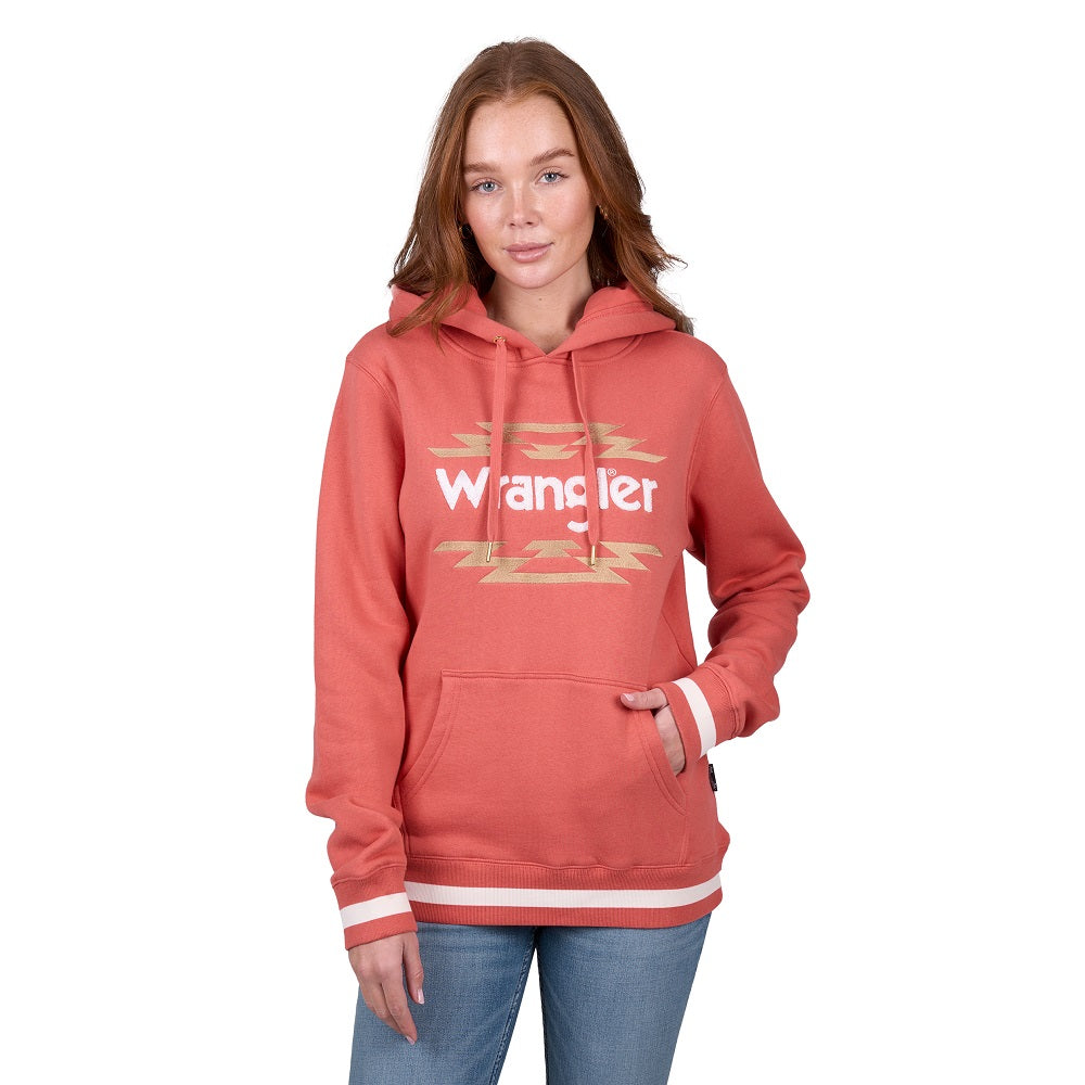 Wrangler Womens Hoodie | Sarah | Coral