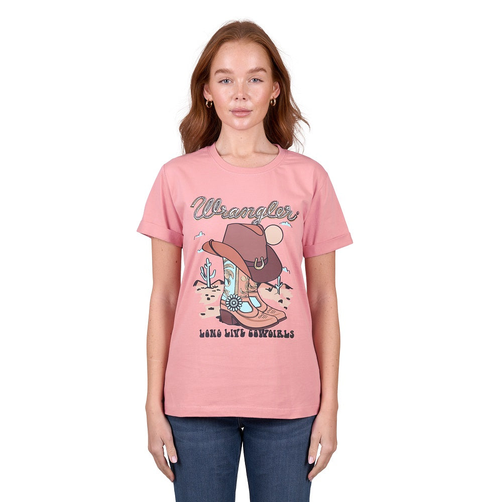 Wrangler Womens T-Shirt | Giselle | Pink
