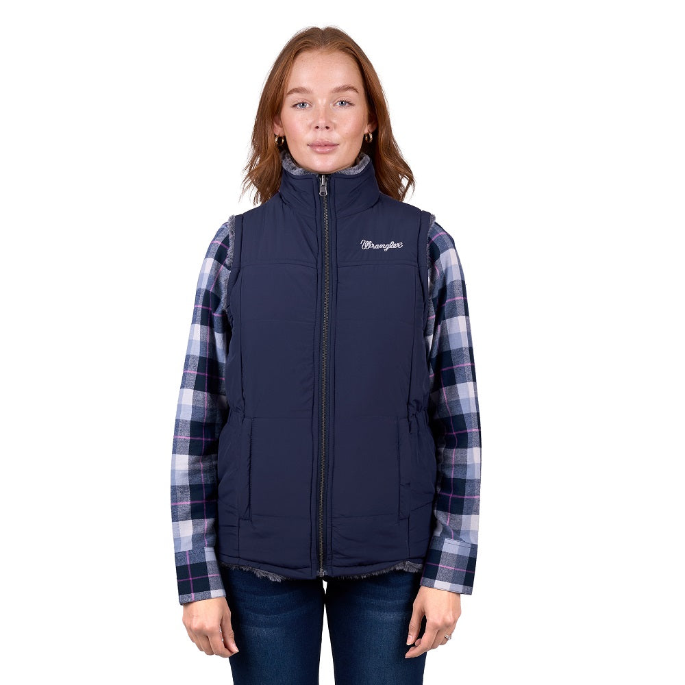 Wrangler Womens Vest | Denver | Navy / Charcole