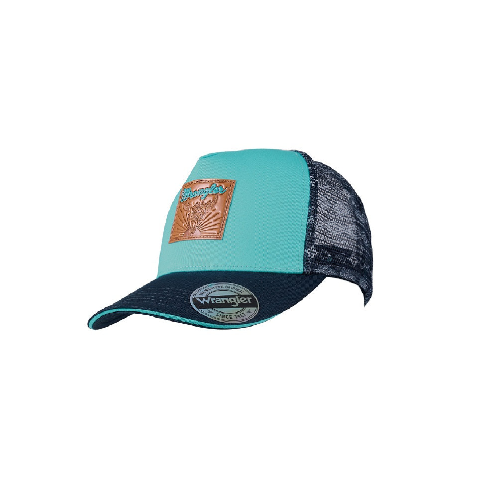 Wrangler Trucker Cap | Quinn | Aqua / Navy
