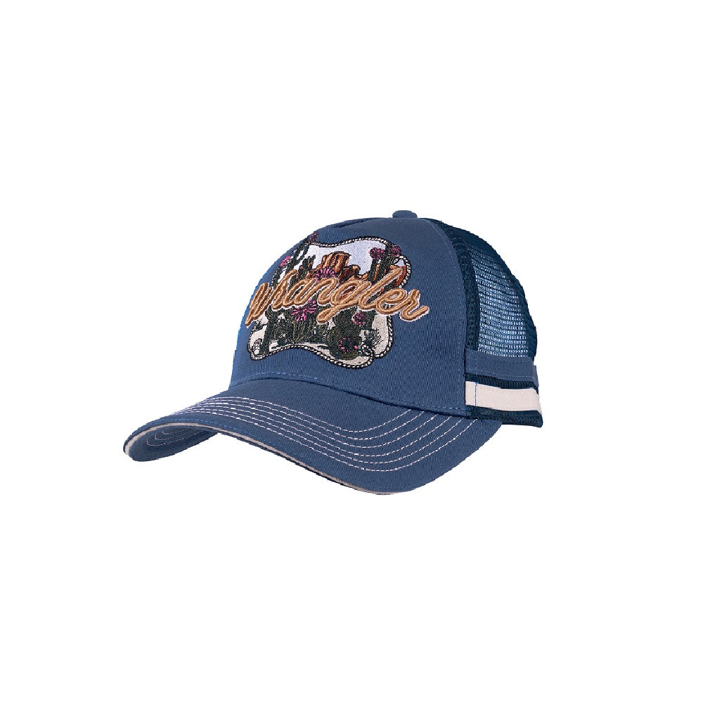 Wrangler Trucker Cap | Loretta | Denim Blue
