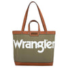 Wrangler Iconic Logo Tote | Canvas | Khaki