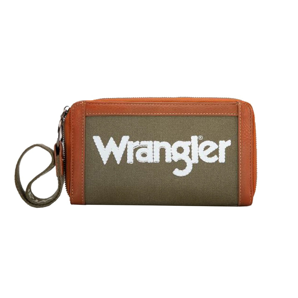 Wrangler Iconic Logo Wallet | Canvas | Khaki