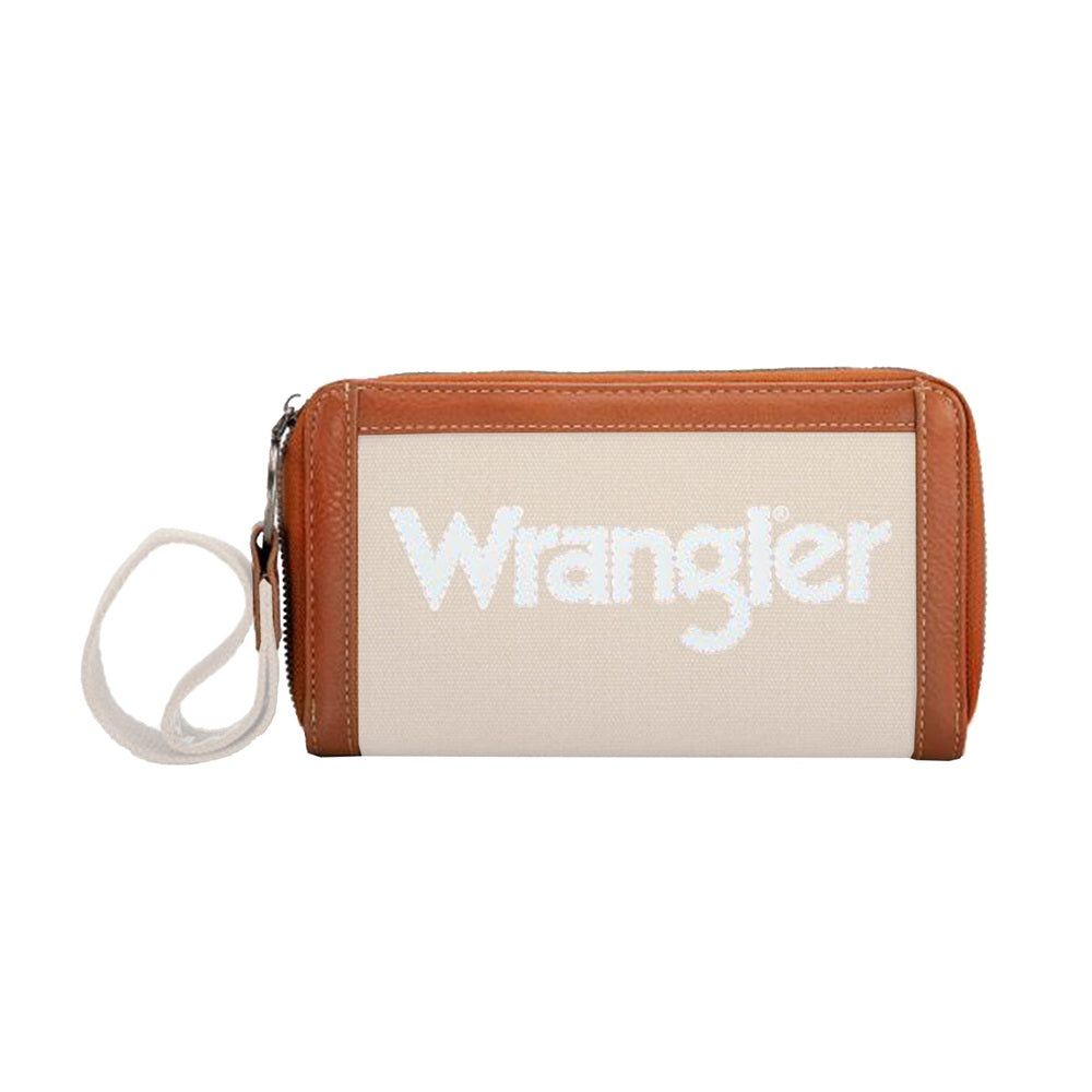 Wrangler Iconic Logo Wallet | Canvas | Natural