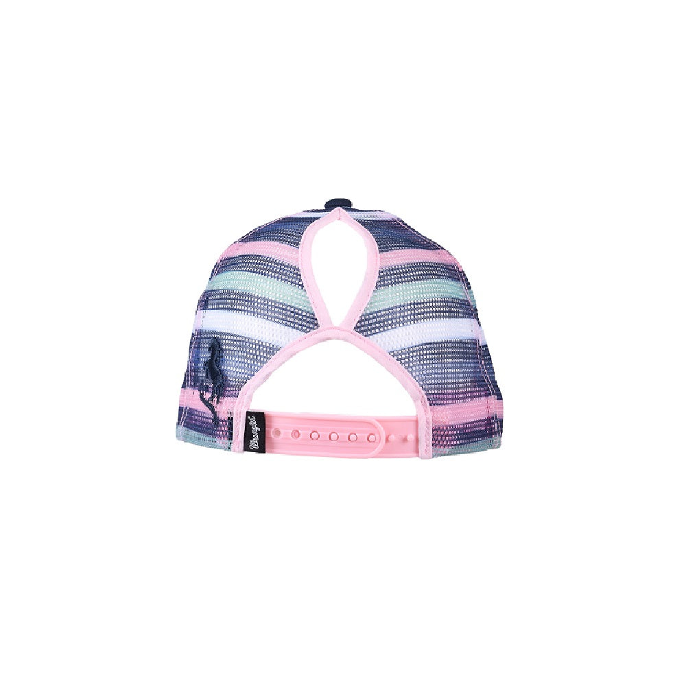 Wrangler Kids Trucker Cap | Tori | Navy / Pink
