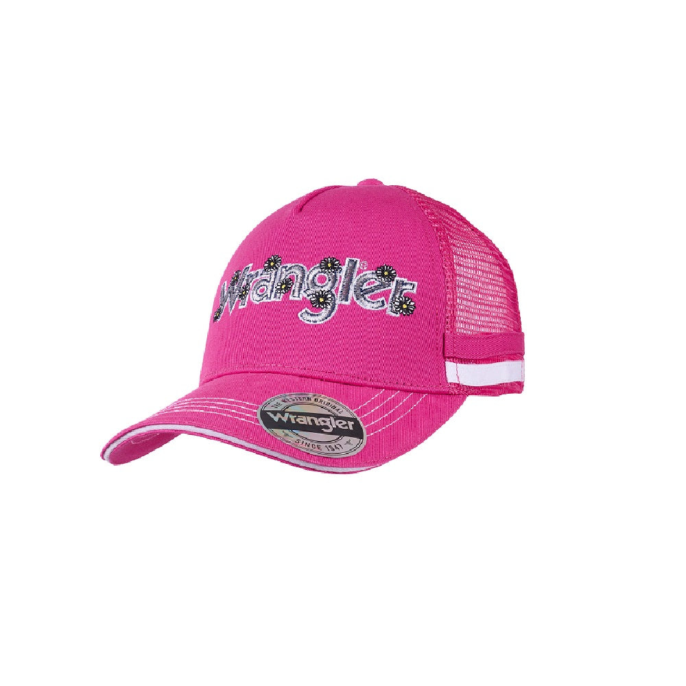 Wrangler Kids Trucker Cap | Lauren | Pink

