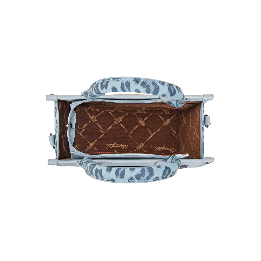 Wrangler Crossbody Bag | Leopard Print | Blue