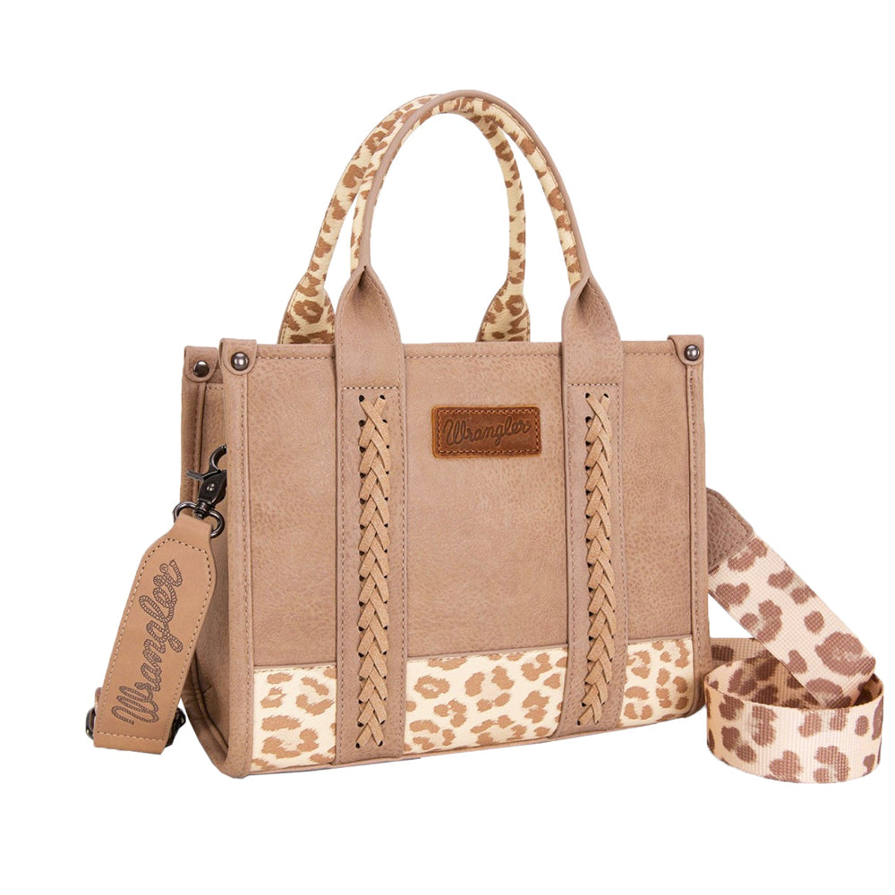 Wrangler Crossbody Bag | Leopard Print | Taupe