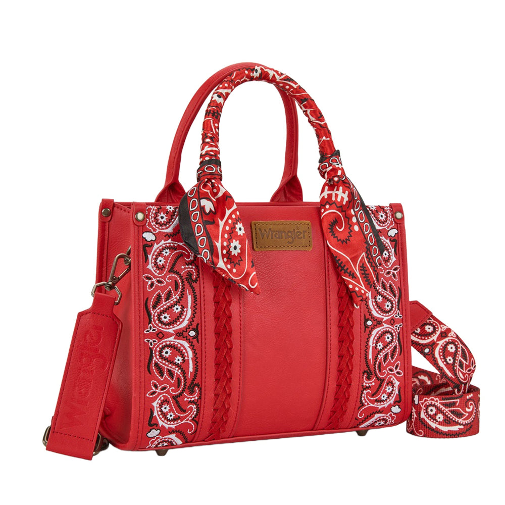 Wrangler Crossbody Bag | Paisley | Red