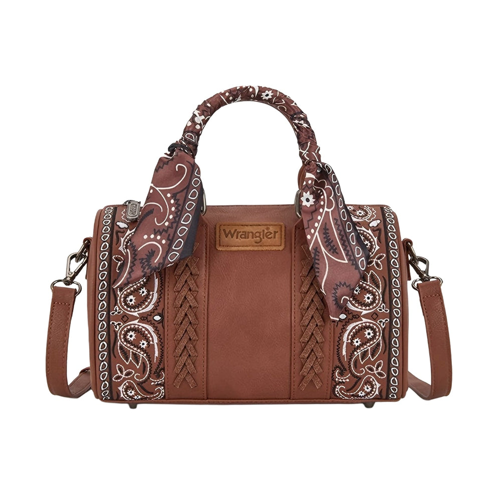 Wrangler Barrel Bag | Paisley | Tan