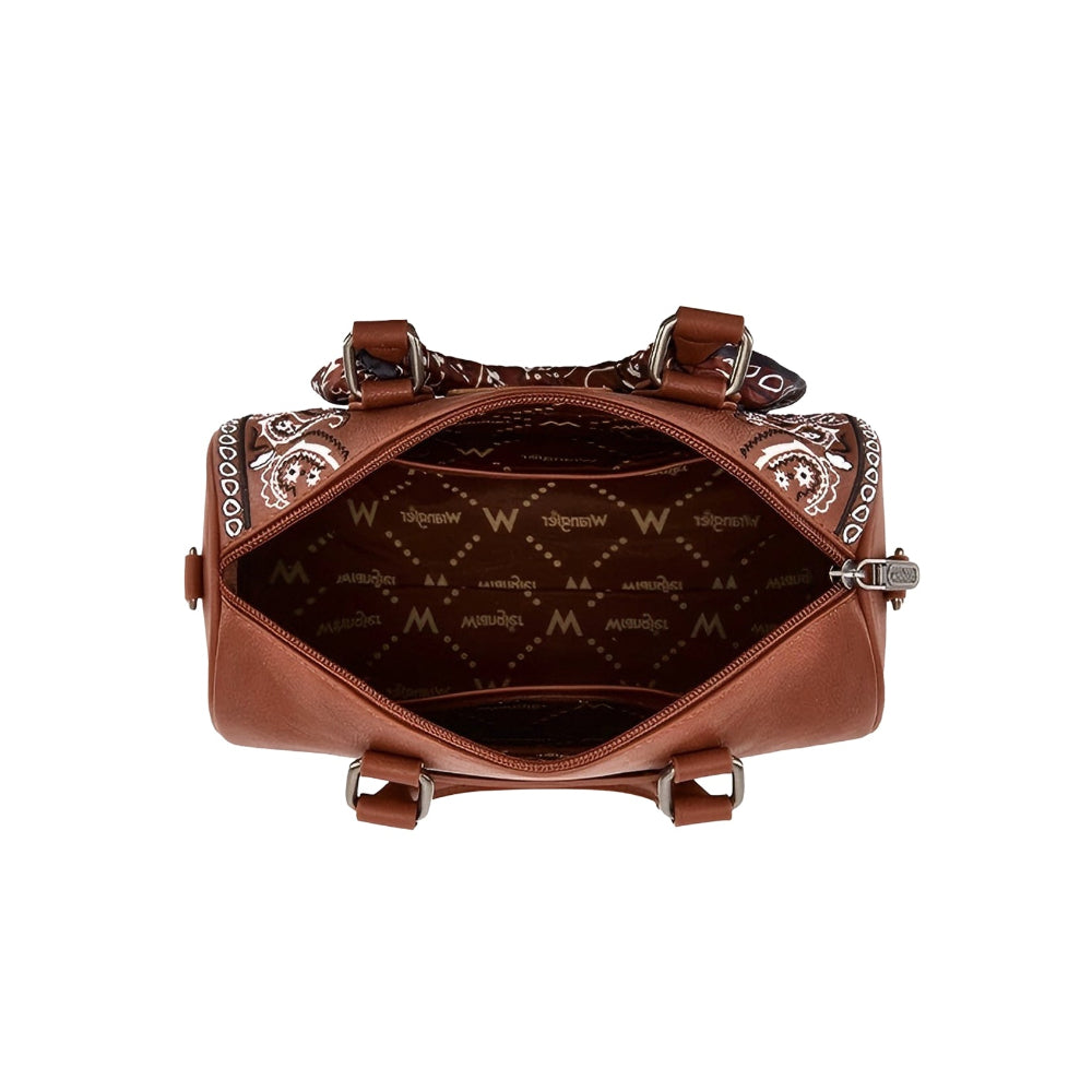 Wrangler Barrel Bag | Paisley | Tan