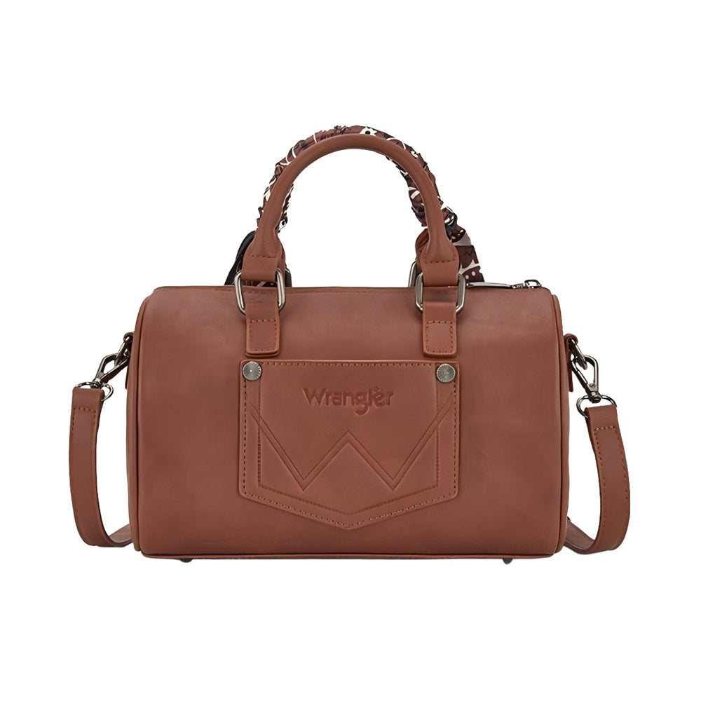 Wrangler Barrel Bag | Paisley | Tan