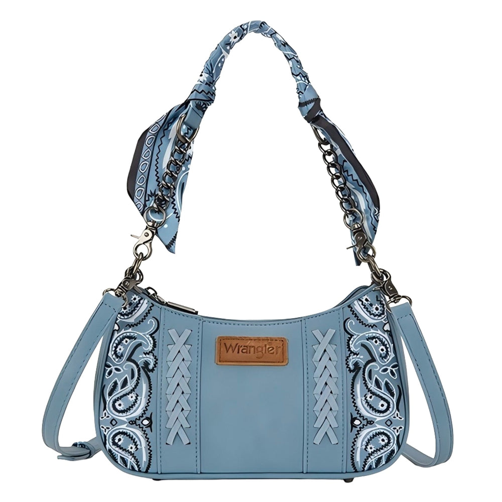 Wrangler Shoulder Bag | Paisley | Blue