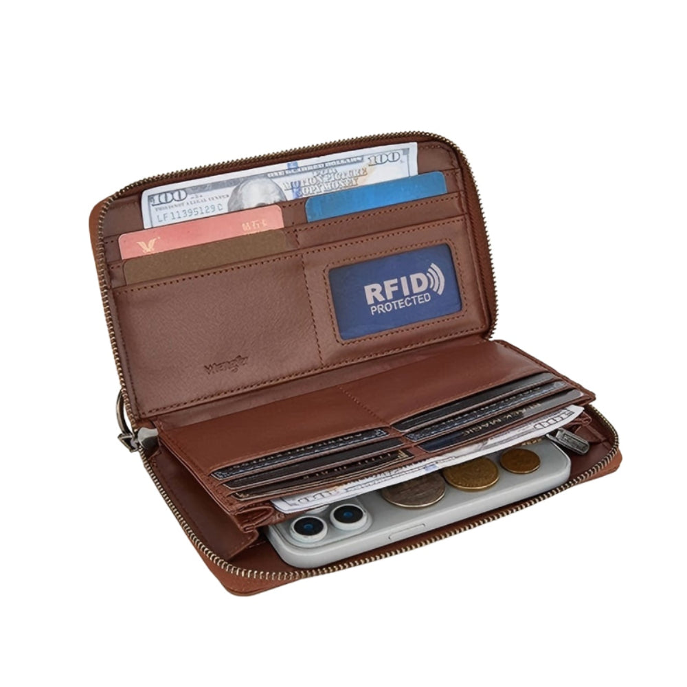 Wrangler Wallet | Paisley | Blue