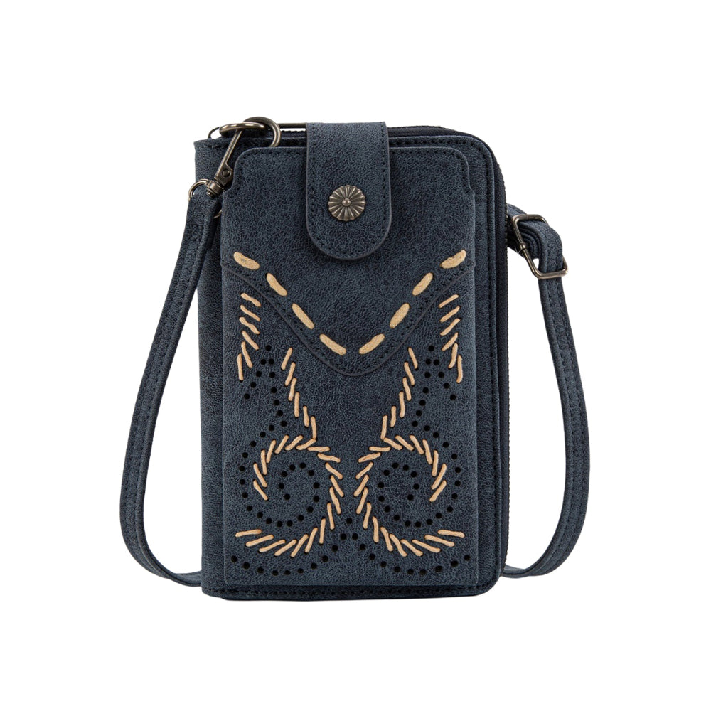 Wrangler Phone Wallet Bag | Swirl | Navy