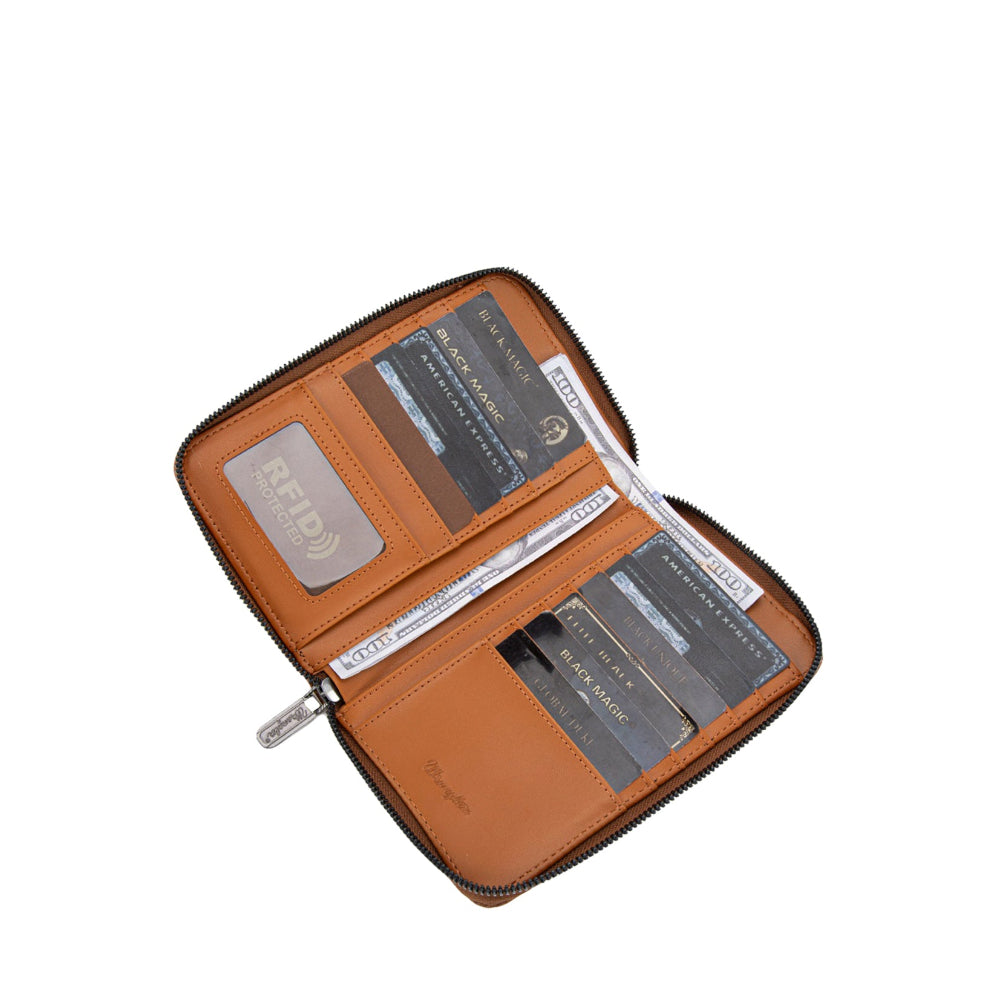 Wrangler Phone Wallet Bag | Swirl | Tan