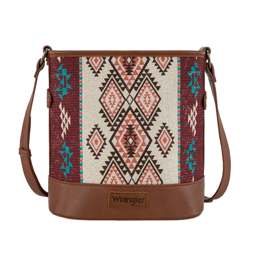 Wrangler Aztec Crossbody bag | Lia | Brown