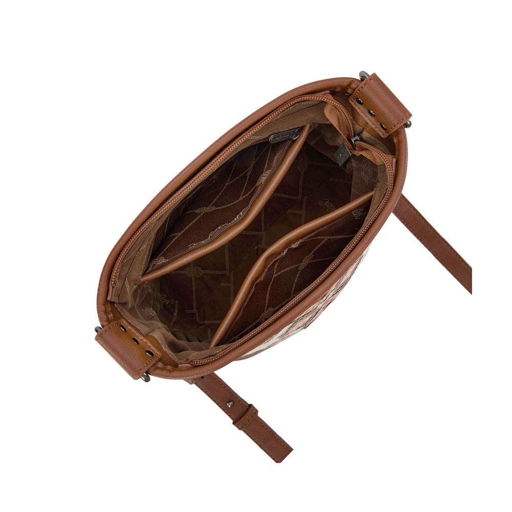 Wrangler Aztec Crossbody bag | Lia | Brown