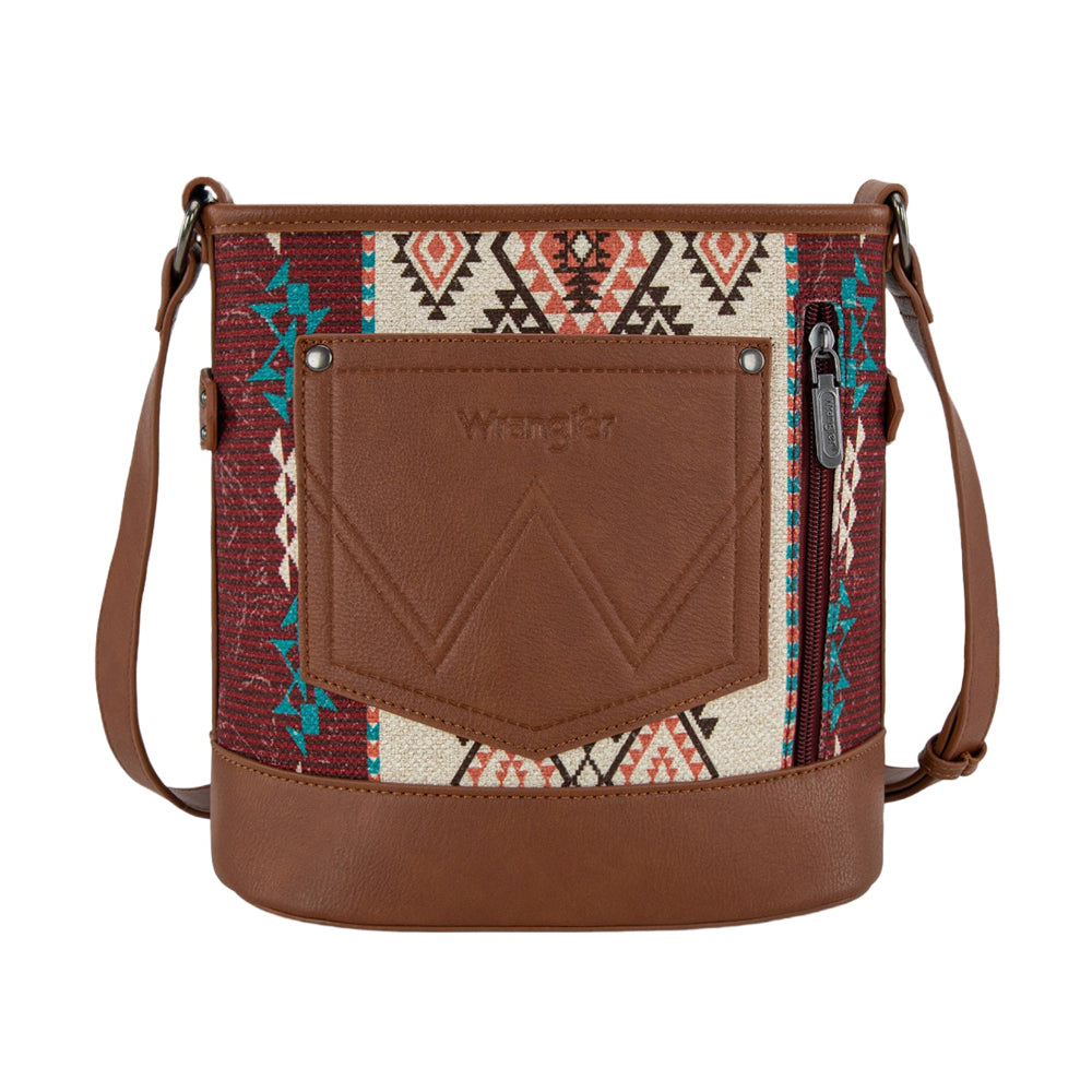 Wrangler Aztec Crossbody bag | Lia | Brown