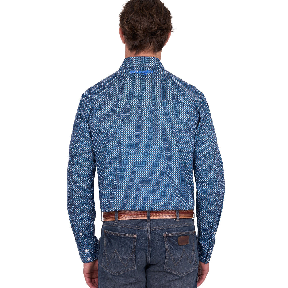 Wrangler Mens Shirt | Kyle | Navy / Blue