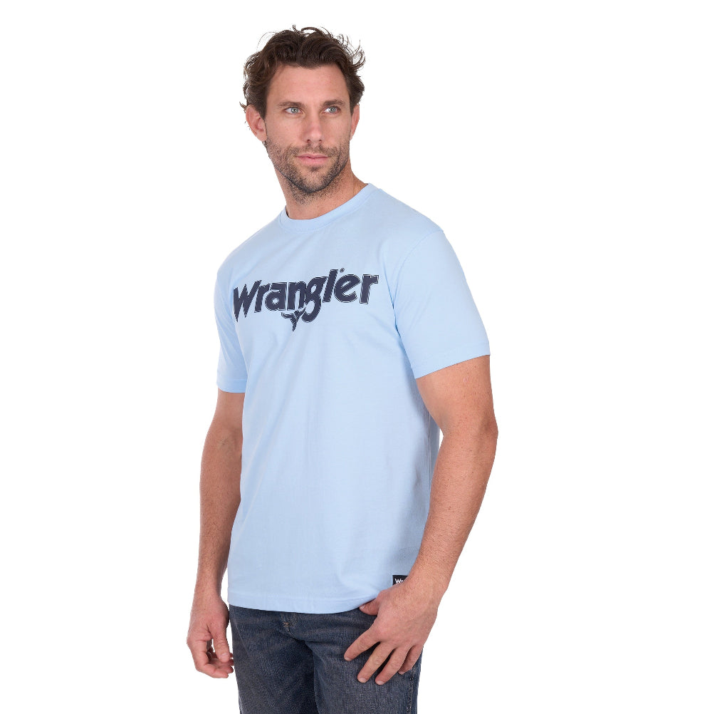 Wrangler Mens T-Shirt | Blake | Light Blue