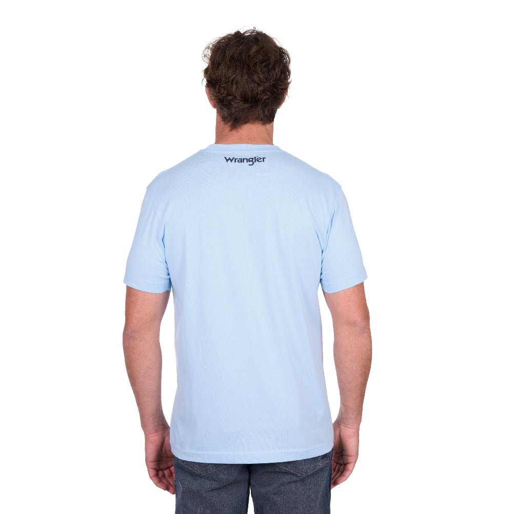 Wrangler Mens T-Shirt | Blake | Light Blue