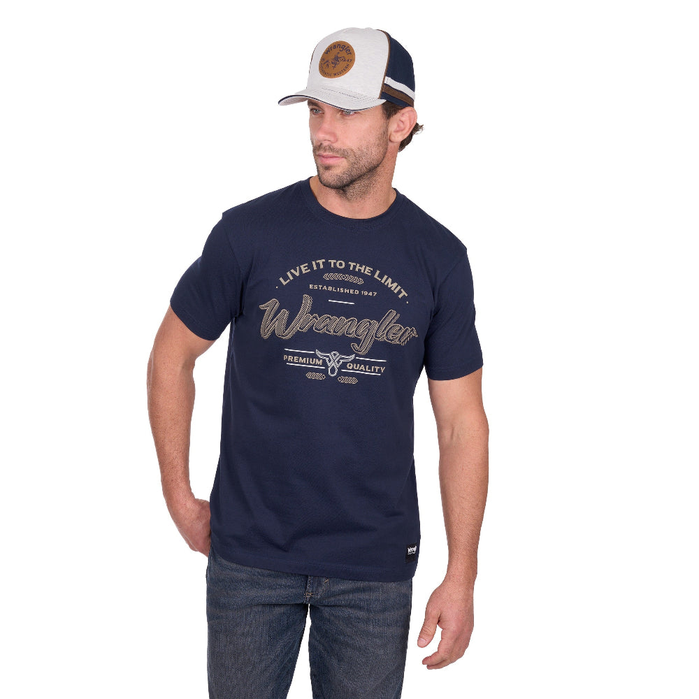 Wrangler Mens T-Shirt | Joel | Navy