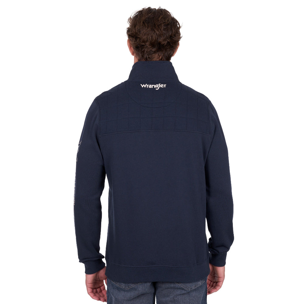 Wrangler Mens Pullover | Dale 1/4 Zip | Navy