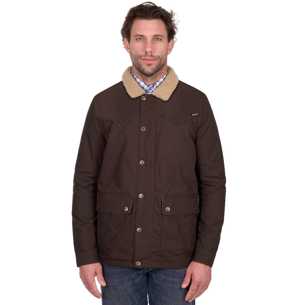 Wrangler Mens Jacket | Jerome | Chocolate