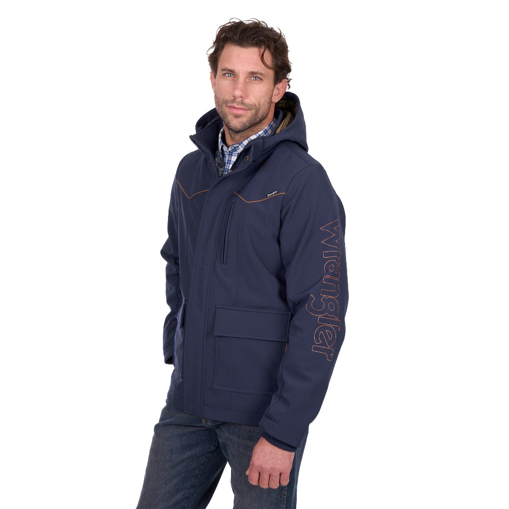 Wrangler Mens Softshell Jacket | Cade | Navy