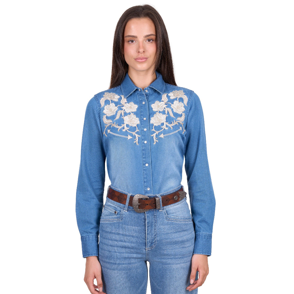 Wrangler Womens Shirt | Louise | Denim