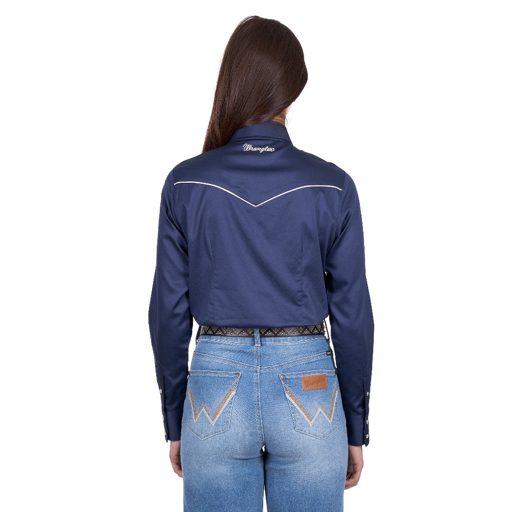 Wrangler Womens Shirt | Bridget Western | Navy