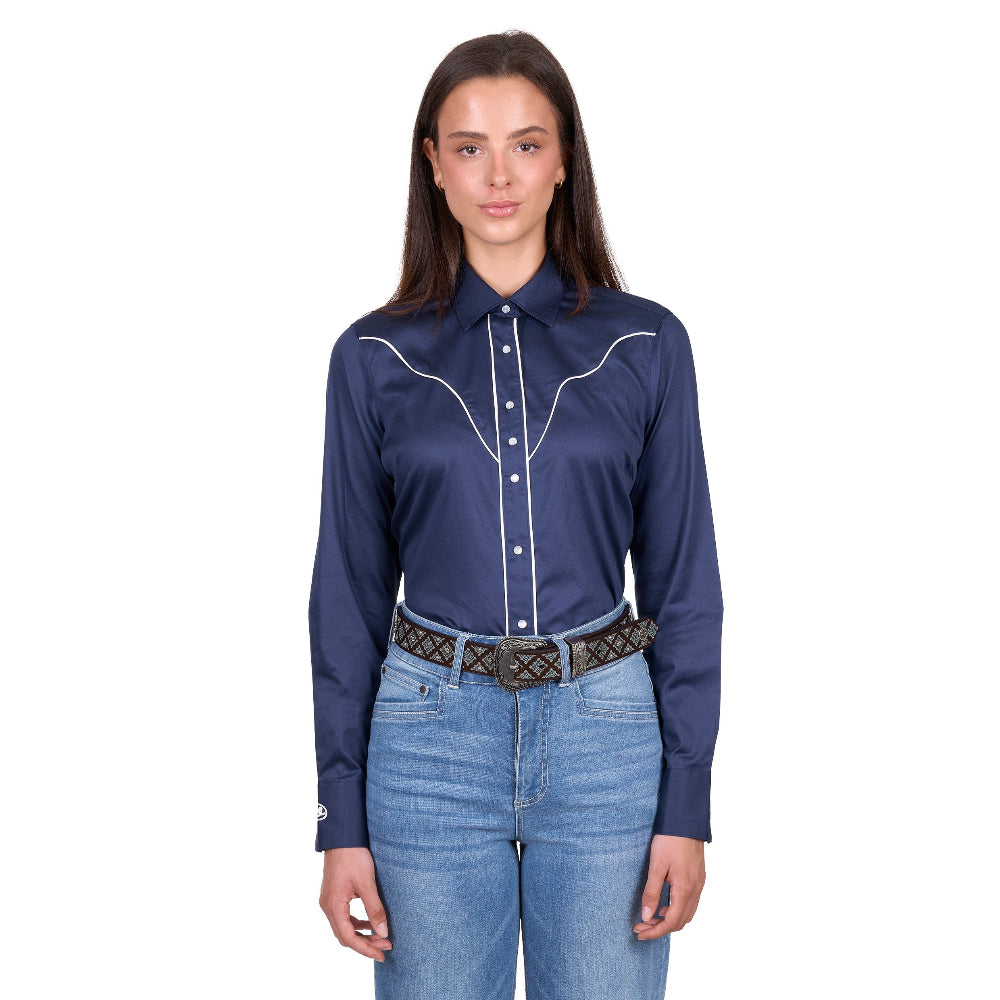 Wrangler Womens Shirt | Bridget Western | Navy