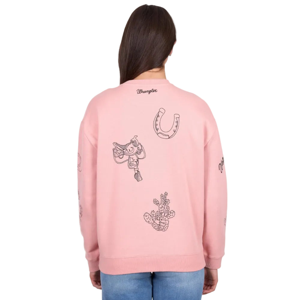 Wrangler Womens Crew | Mallory | Rose