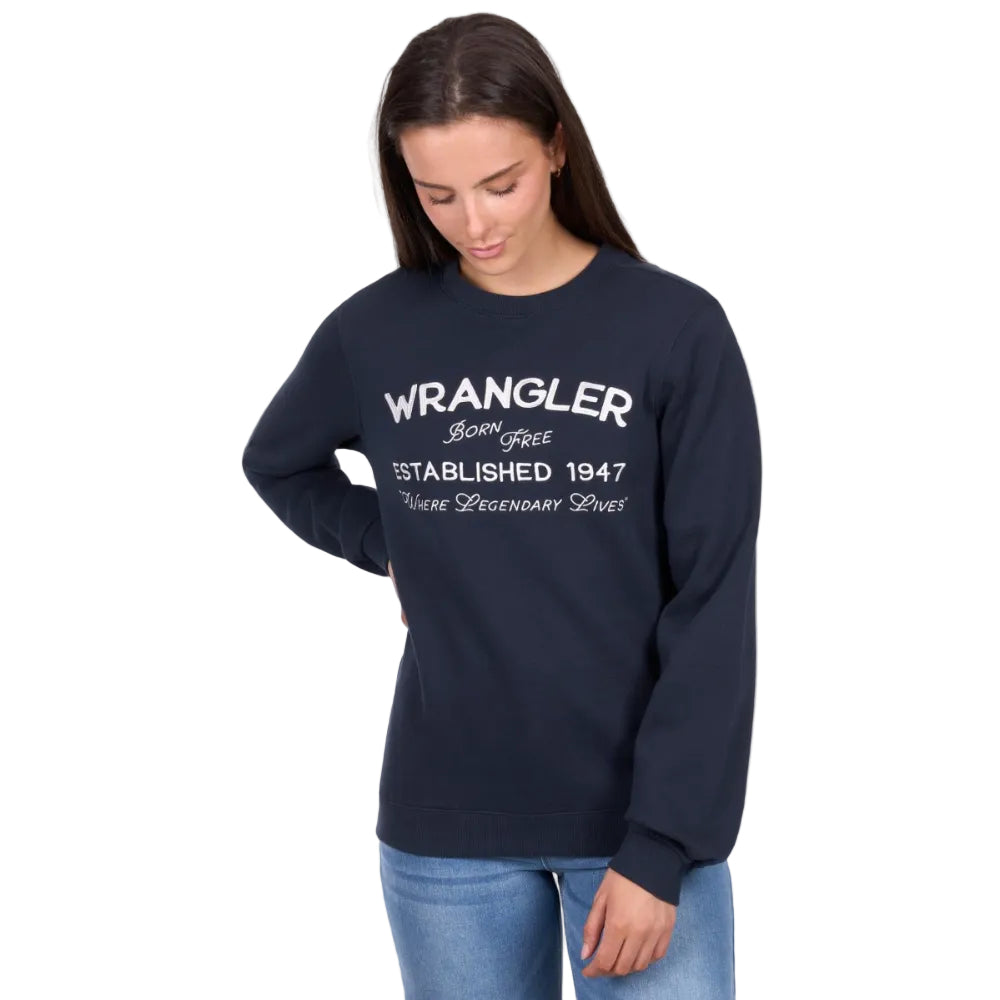 Wrangler Womens Crew | Bella | Navy