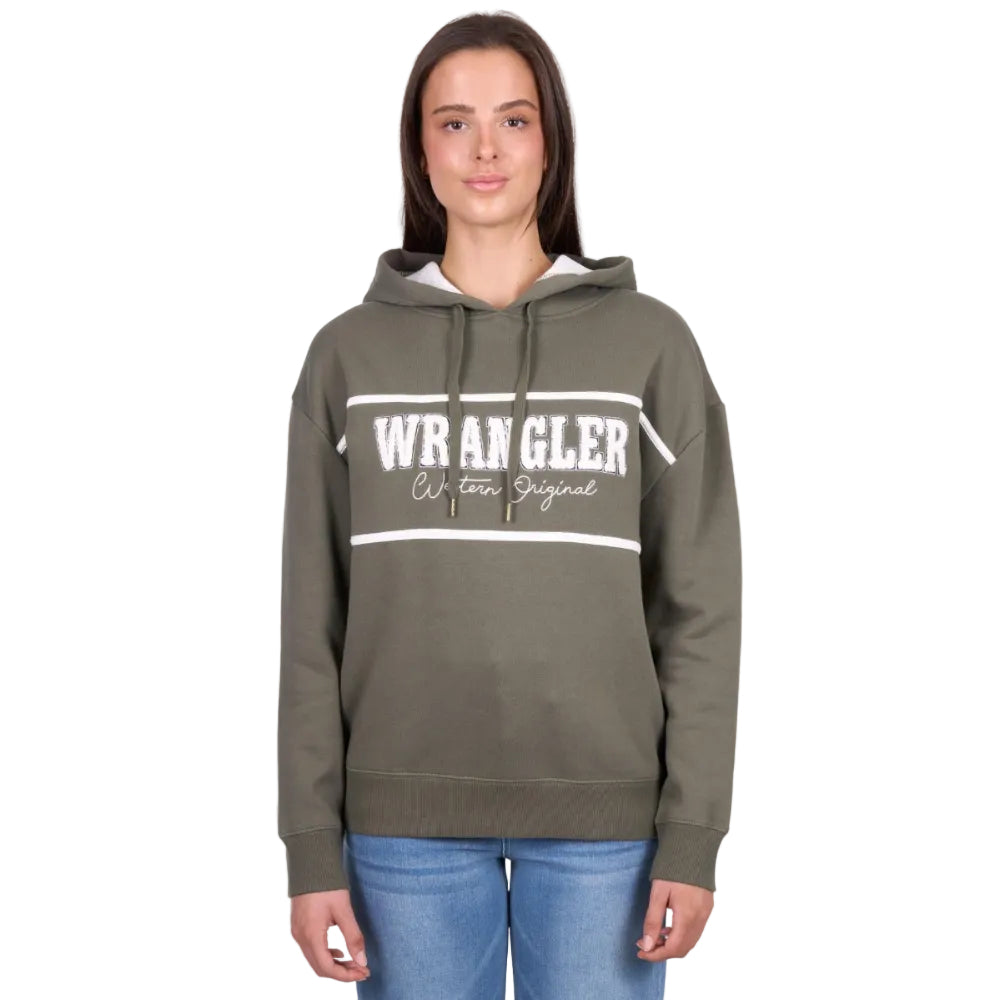 Wrangler Womens Hoodie | Hailey | Olive