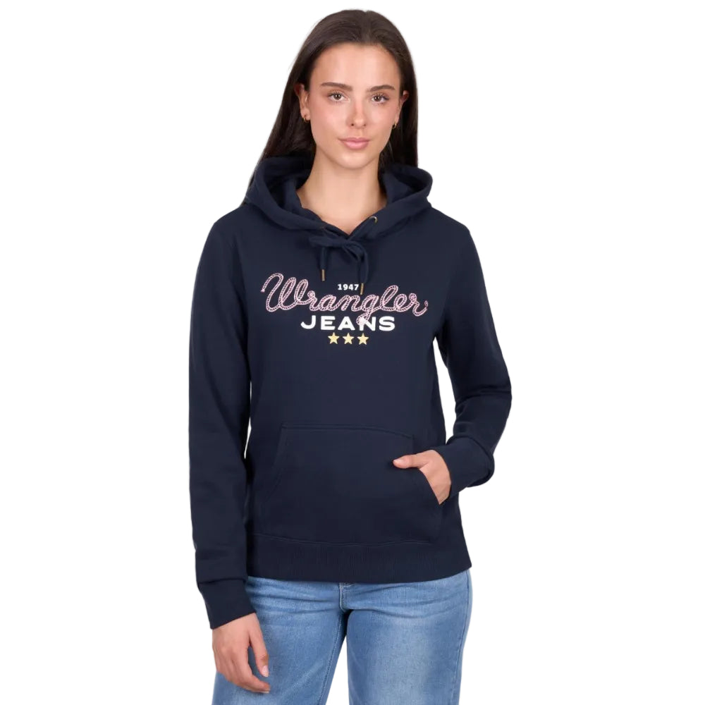 Wrangler Womens Hoodie | Piper | Navy