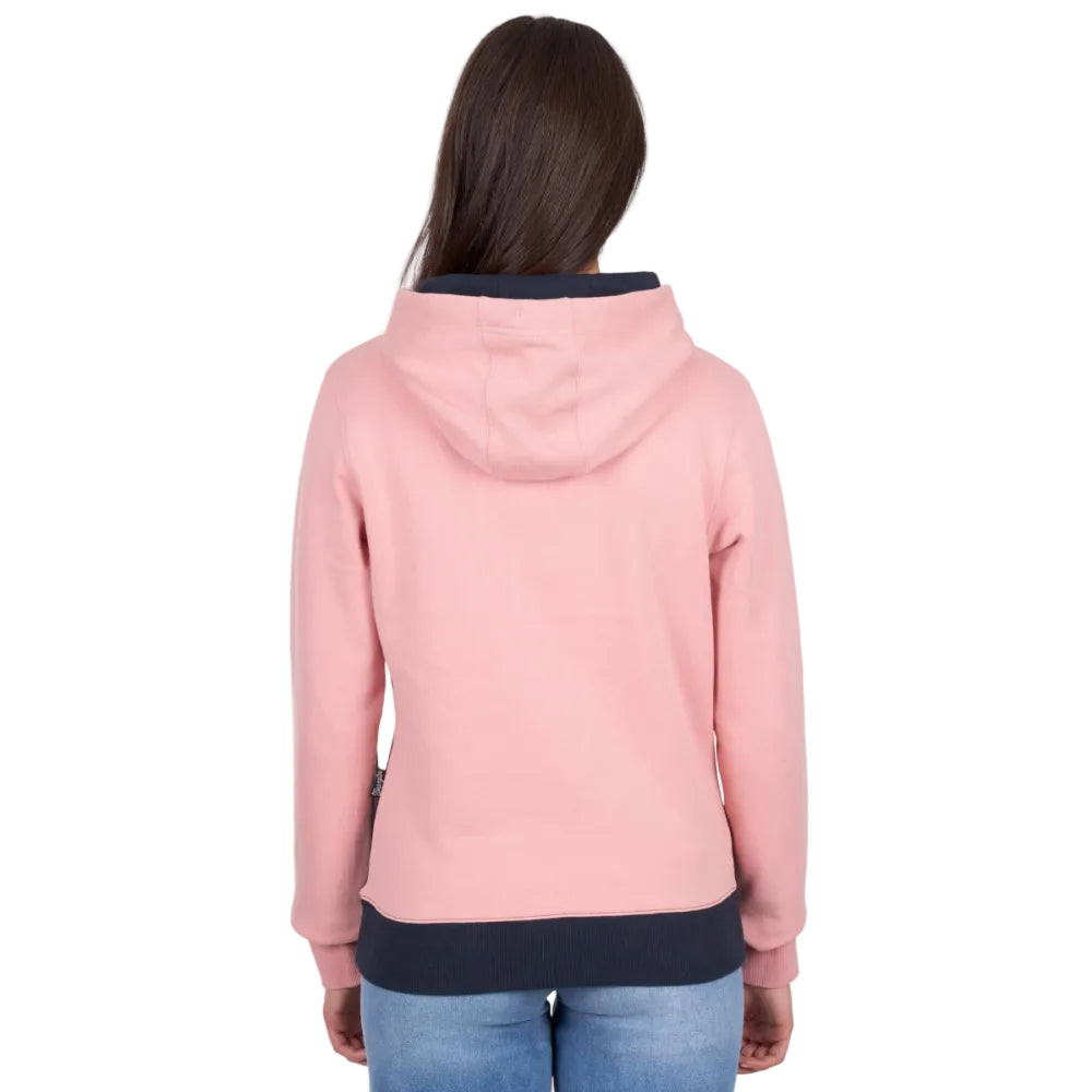Wrangler Womens Hoodie | Brooke | Rose / Navy