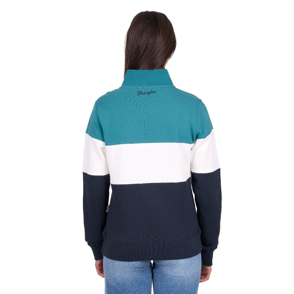 Wrangler Womens Pullover | Dana | Navy / Teal
