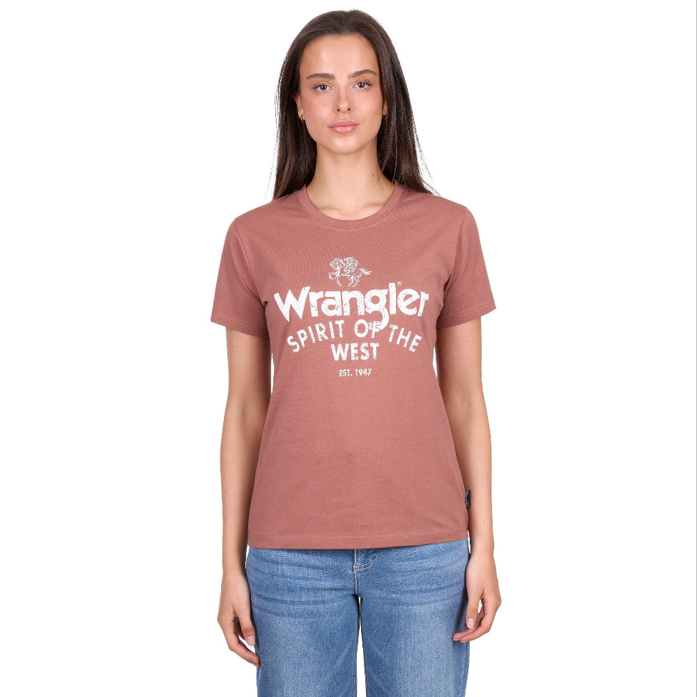 Wrangler Womens T-Shirt | Sheena | Copper